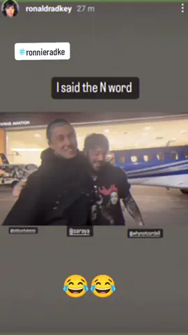 Ronnie radke Instagram story 😂 #ronnieradke #fallinginreverse #sarayabevis #😂 