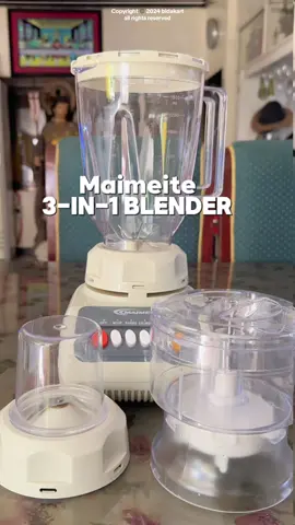 Blend, chop and grind in 1 product dito sa 3in1 Blender from Maimeite! Hindi mo na kailangan ng iba’t ibang klase ng kitchenware para mapadali ang paghahanda ng pagkain ♥️ Tipid sa gastos, pati oras at effort! #fyp #blender #multipurposeblender #grinder #foodprocessor #juicer #kitchenware #fypage #foryoupage #tiktokfinds #foodprep #sulitfyp #fypp #fypシ #fypシ゚viral #fyppppppppppppppppppppppp 