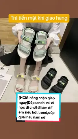 [HCM-hàng nhập giao ngay]Dépsandal nữ đi học đi chơi đi làm đế êm siêu hót trend,dép quai hậu nam nữ #tittokviral #thegioibachhoa #depsandal 
