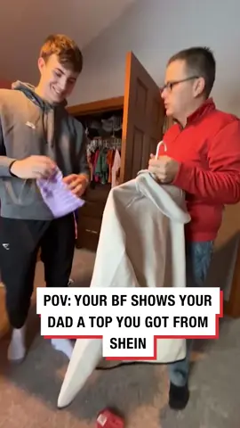 The way he switches to talking about his Nike tech fleece 🤣 🎥 @gracywalker1 #dad #boyfriend #approval #ladbible #trending #fyp