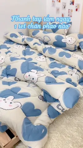 Bộ chăn ga 5 món mang lại cảm giác ấm áp cho mọi gia đình 🥰#qdshop #xuhuongtiktok #chanphao 
