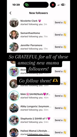 Go follow these amazing mama’s! Any mamas that follow me, I follow back! Let’s help eachother grow 🫶#MomsofTikTok #momtok #fyp #fypシ #pregnant #girlmom #pregnancytok #toddlermom #momfollowparty 