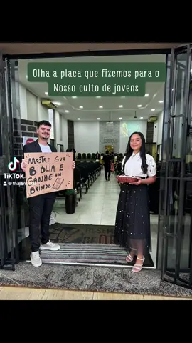 Olha que ideia legal para fazer no culto de jovens #jovenscristaos #cultojuventude 