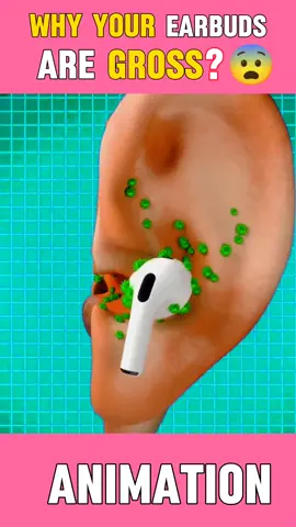 Why your Earbuds are Gross ? 3d animation  #gross  #earbuds  #earbudswireless  #gross #ear #human  #earwax #earwaxremmoval  #medical #animation 