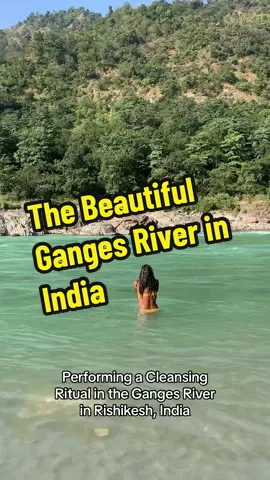 West Road Travel Archives  Ganges River, Rishikesh, India!  When people think of the Ganges River, they usually do not imagine beautiful blue water and shimmering sand, but thats exactly what you’ll find in Rishikesh, India! Amanda used this opportunity to perform a cleansing ritual.  #travel #traveltiktok #travelstories #explore #travellife #couplestravel #wanderlust #travelblog #wheretovisit #vacationideas #wheretotravel #travelbucketlist #povstories #viaje #viajestiktok #india #rishikesh #ganges #ritual 