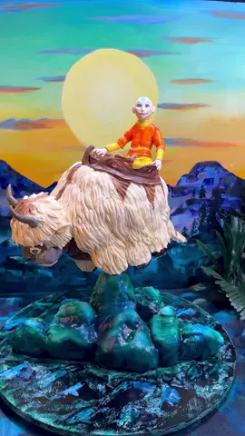 Aang & Appa cake ! @Avatar: The Last Airbender  #hypereealisticcake #avatarthelastairbendercake #appacake 