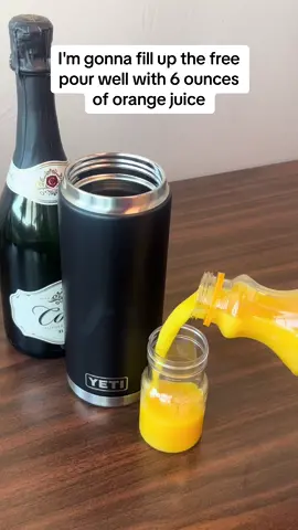 Mimosa Hack with the FreePour? 🍊 might be too much OJ. #Flaskap #tiktokshop 