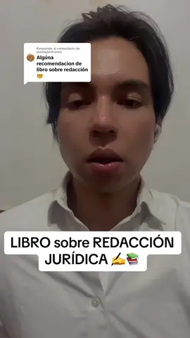 Respuesta a @jasongianfranco Redacción jurídica. Libro. #redacciónjurídica #librosdederecho #viral 