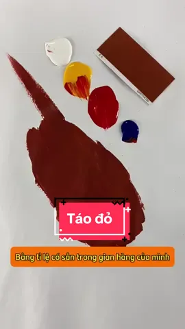 Màu táo đỏ #phoimau #phamau #spadohieu #totuong #mauda 