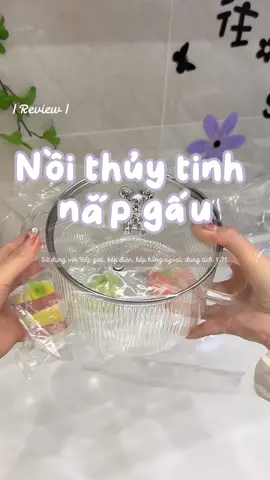 Nồi thủy tinh nấu mì, nấu đồ ăn cao cấp, chịu được nhiệt độ cao có nắp hình gấu bear, dung tích 1.7L, cực kỳ hiện đại #noithuytinhgaubac #noithuytinhchiunhiet #noithuytinhcaocap #dogiadungtienich #dogiadungthongminh 