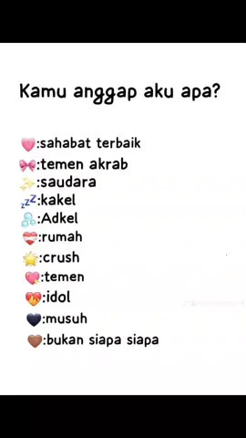 kamu anggap aku apa?