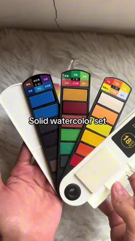 Solid watercolor set 🫶🏼 #watercolor #watercolorpaint #artmaterials 