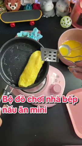 Chơi đồ hàng bộ nhà bếp mini siêu vui, nấu ăn được thật luôn nè #review #admicro #muataitiktokshop 
