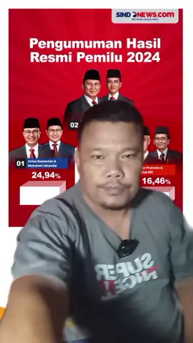 Hasil pengumuman PILPRES 2024 oleh KPU 20 Maret 2024 #viral #fyp #foryou 