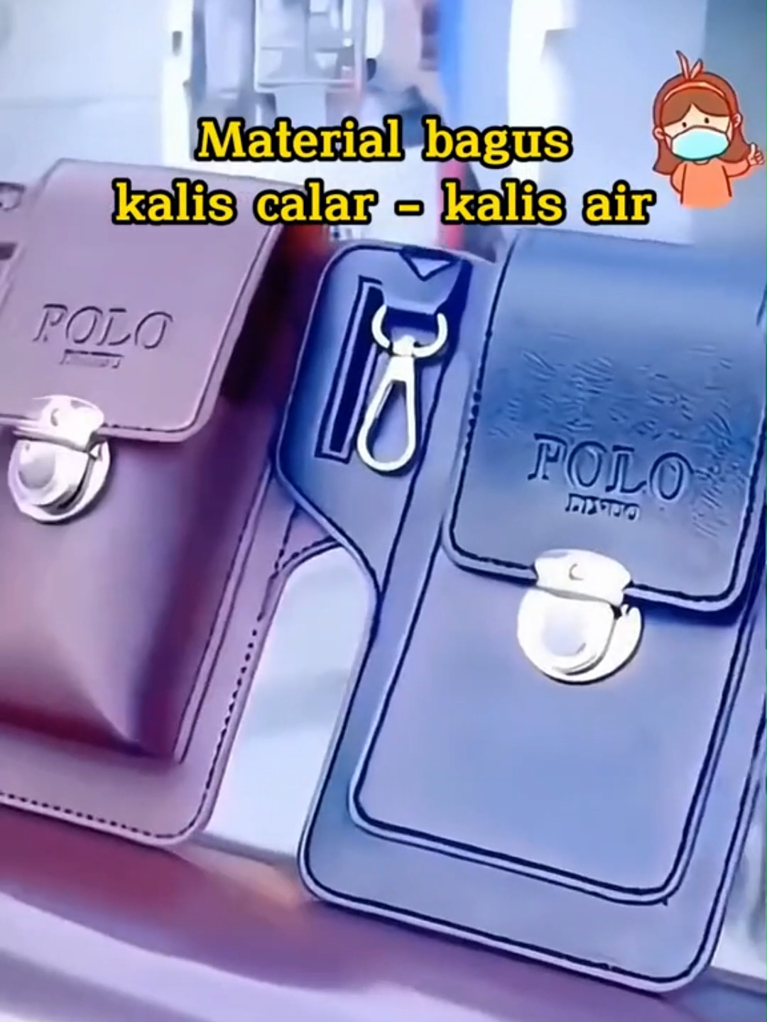 Men's belt bag for safe and convenient phone storage