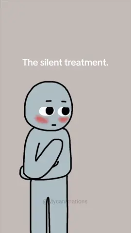The silent treatment #fyp #silenttreatment #animations #viral Have you ever experienced this??