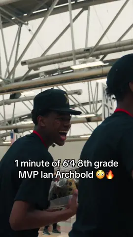 1 minute of 6’4 8th Grade MVP Ian Archbold 😳 #8thgrade #ianarchbold #aau 