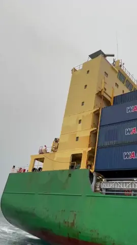 As soon as the ship leaves the port, the pilot also leaves the ship. #ship #shipping #pilot #board #vessel #spotting 