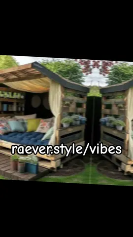 Create your outside vibes at raever.style/vibes #backyardvibes #garden #boho #outdoor #outdoorliving #gardening #spring #zen #oasis #patio #chill 
