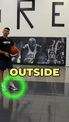 Outside foot action 🔑 to finishing #hoopstudy Here’s a look at three different finishing options with the action occurring from the outside foot. These are not the only 3 options off the outside foot but understanding them give you an easy Segway into other finishing options. 1. Same foot same hand 2. Veer Finish 3. Euro As you can see here… all of this happens on that outside foot during or after the pickup. Working on these gives you more options when finishing off one foot at the rim. Simple drill. Start at the foul line. Split Thru 1 Dribble step Pickup Finish with 1 of the 3. #basketballtraining #hoopstudy #ballislife #marchmadness2024 #workouts #handles #finishing
