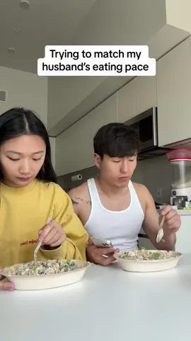 Does he even chew? 😂 #andyandmichelle #couple #Relationship #relatable 