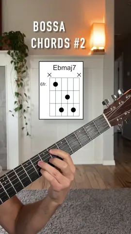 Can you play this bossa progression? #guitarlesson #jazzguitar #guitarchords #jazzchords #bossanova 