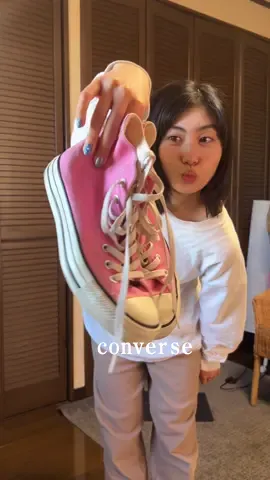 お気に入りのピンクのコンバース🌸 #naostyling #fashion #OOTD #outfit #158cmコーデ #converse