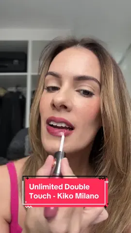 A definição de “quero todas as cores” foi atualizada com sucesso ✨    Esse é o Unlimited Double Touch da @KIKO Milano na cor 120 e ele deixa um efeito de gloss por hoooras!    A cor não transfere e senti que ao longo do dia o gloss sai um pouquinho, mas a cor fica intacta! Então eu sou retoquei o gloss!    Sempre que estou usando esse batom alguém me pergunta qual é 😂   Eu amei demais genteee!              #kikomilano #batom #gloss #maquiagem #lipgloss #unlimiteddoubletouch