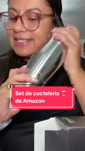 Ufff, nos encantó! Dejame tus recetas de cocteles por fa 🍸✨🍹 #amazon #unboxing #cocktails #cocktailset #kitessensu ##setdecocteles #shaker #bartender #homebar #cocktailslovers #mocktails 