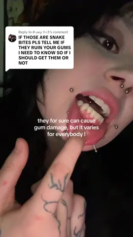 Replying to @# 𝙘𝙤𝙧𝙮 !!<3 #piercing #fyp #snakebites 