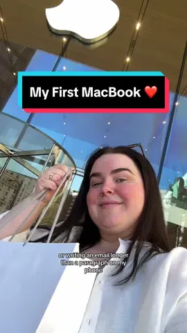 I’ve still never purchased my own laptop it seems 😅 Thank you for the early birthday present! ❤️ I acknowledge this is purely a want not a need and I couldn’t be happier ❤️ #macbook #macbookair #applestore #sahm #vancouvermom #downtownvancouver #appleproducts 