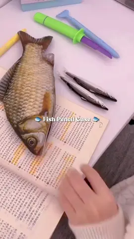 Fish Pencil Case 🐟 Tempat pensil gemesh (tepak) bentuk ikan . . #pencilcase #stationary #ayofypdong 