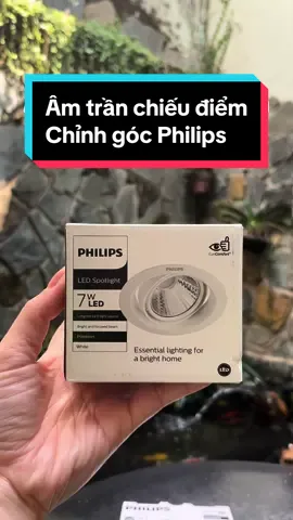 Review đèn âm trần chiếu điểm chỉnh góc Pomeron Philips.  #denledthongminh #trangtri #decor #anhsang 
