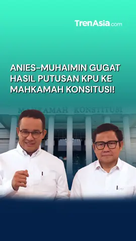 Pasangan Anies Baswedan dan Cak Imin mengajukan gugatan terhadap Keputusan KPU Nomor 360/2024 ke Mahkamah Konstitusi untuk dibatalkan. Waduh, emangnya bisa ya? Tonton videonya sampai habis ya! #aniesmuhaimin #kpu #mahkamahkonstitusi #Pemilu2024 #Kawalbareng #trenasia
