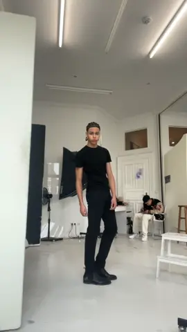 Lil fit check ⭐️ #fypシ #fashion #model #modellife #allblackoutfit #conrows #lightskin #mixed 