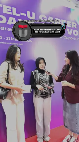 HEI TelUtizen! Apa sih kata TelUtizen setelah berkunjung ke Career Days 2024 ? cek yuks 😁😁 #telkomuniversity #campuslife #careerdays 