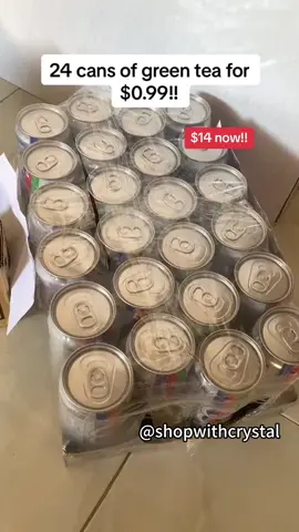 Now at $14 for 24 cans!! #tiktokshop #tiktokshopsg #cheapdeals #shopping #bestbuy #cheap #bestdeals #best #fyp  #singapore #greentea #pokka 