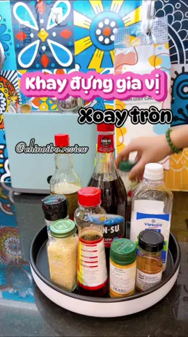 Kệ gia vị xoay 360 độ của ECOCO - Chiếc kệ giúp gian bếp của mình trông gọn gàng hơn rất nhiều. #reviewdogiadung #chinoitro #giadungtienich #kegiavi #ecoco 
