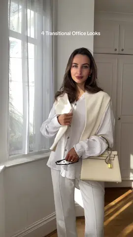 4 Transitional Office Looks for Spring 🤍 #outfitideas #springlooks #oldmoneyoutfits #oldmoneystyle #outfitinspo 