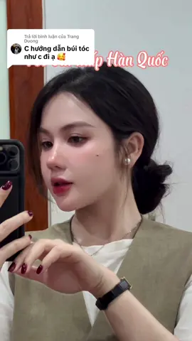 Trả lời @Trang Duong  Nàng nào lười lắm cũng búi được nạ. Đơn giản , dễ làm, mà quan trọng hợp với mấy nàng công sở, tiểu thư nhẹ nhàng ý ^^. #incheng#homnayinmacgi  