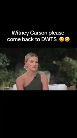 I hope @Witney  Carson comes back to @Dancing with the Stars #DWTS #witneycarson #dwts 