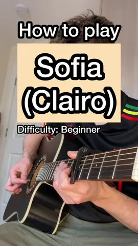 BEGINNER GUITAR LESSON | How to play Sofia by Clairo! Like + Follow for more:) #fypシ #ypfッ #guitartok #guitarra #violao #guitarist #acoustic #guitar #guitarplayer #guitarlesson #guitartutorial #beginnerguitar #LearnOnTikTok #harleybenton #sofia #clairo #LearnOnTikTok 