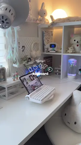 keyboard for your ipad! 🤍 simple but pretty ^^ Tysm @YUNZII KEYBOARD 🫶🏻 . . . . #keyboard #cutekeyboard #yunzii #yunziib307 #retrokeyboard #RoomTour #desktour #roominspiration #aesthetic #lampgirl #room #desk #messyroom #organizing #cleanning #cute #inspo #pinterestinspired #explore #studioghibli #roommakeover #roomupdate #deskupdate