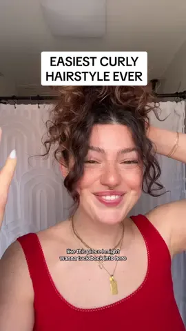 Replying to @Luna the easiest curly hairstyle ever! 🥰🤍 #curlyhairstyle #curlyhair #curlyupdo #easyhairstyles #easycurlyhairstyles 