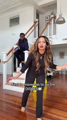 First to move has to do the DISHES🍽️ 🤣😂 #lingandlamb #couple #fun #challenge 