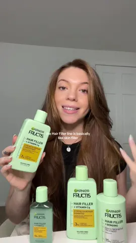 No gatekeeping here! The @GarnierUSA Hair Filler system has been making my hair look & feel amazing😍 #garnierpartner #fructishairfiller #fillmein