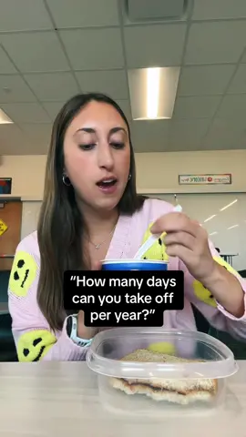 Replying to @Jaci Kerns-Loy I believe every district should do the PTO thing instead of just sick days. #teacherlife #qanda #noellelovessloths 
