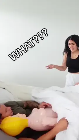 LIFE SIZE DOLL PRANK ON FIANCE!!! 😂 #janieceandisaiah #coupleprank 