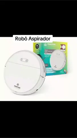 Robô  Aspirador Smart 3 em 1 wifi da Positivo.  Ele varre, aspira e passa pano.  volta pra base pra ser recarregado. sensores antiqueda e anticolisoes.  mto top. adorei 