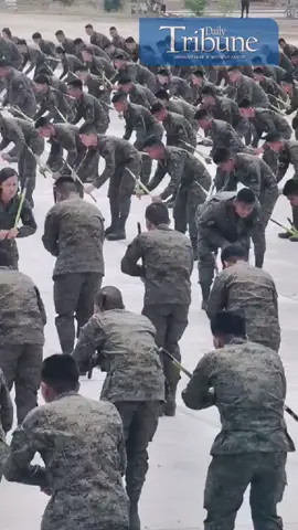Philippine Army Arnis Group demonstrates their prowess in the traditional Filipino martial art during the 127th anniversary of the Philippine Army at Makabulos Grandstand, Headquarters Training and Doctrine Command, Camp O'Donnell in Tarlac on Friday, 22 March 2024. | 📹 Yummie Dingding  #arnis  #PhilippineArmy  #DailyTribune